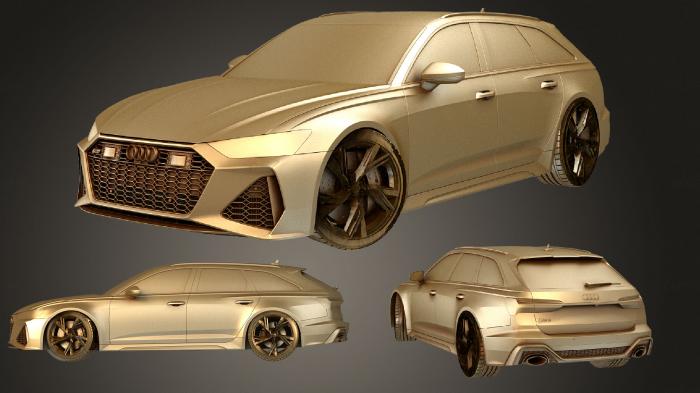 نموذج ثلاثي الأبعاد لآلة CNC السيارات والنقل أودي RS6 أفانت 2020